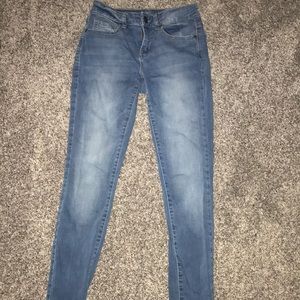 Soft light blue jeans